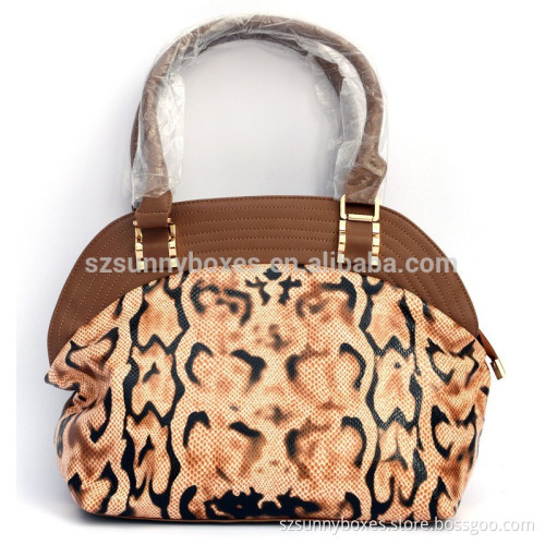 Manufacturer China fashion Orange color Brand Bags Handbag Women